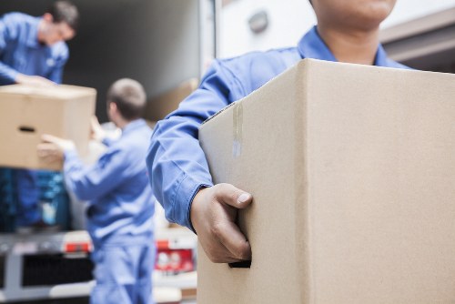 Boxes and household items stored safely in Stokenewington storage