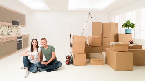Personal document storage boxes arranged safely in a Stokenewington facility